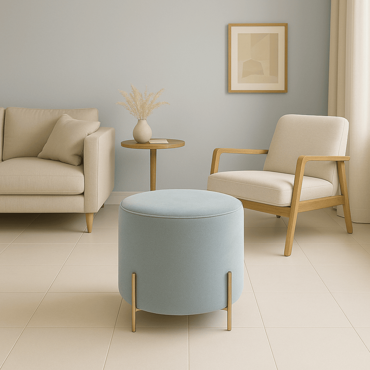 The Oslo Round Pouf