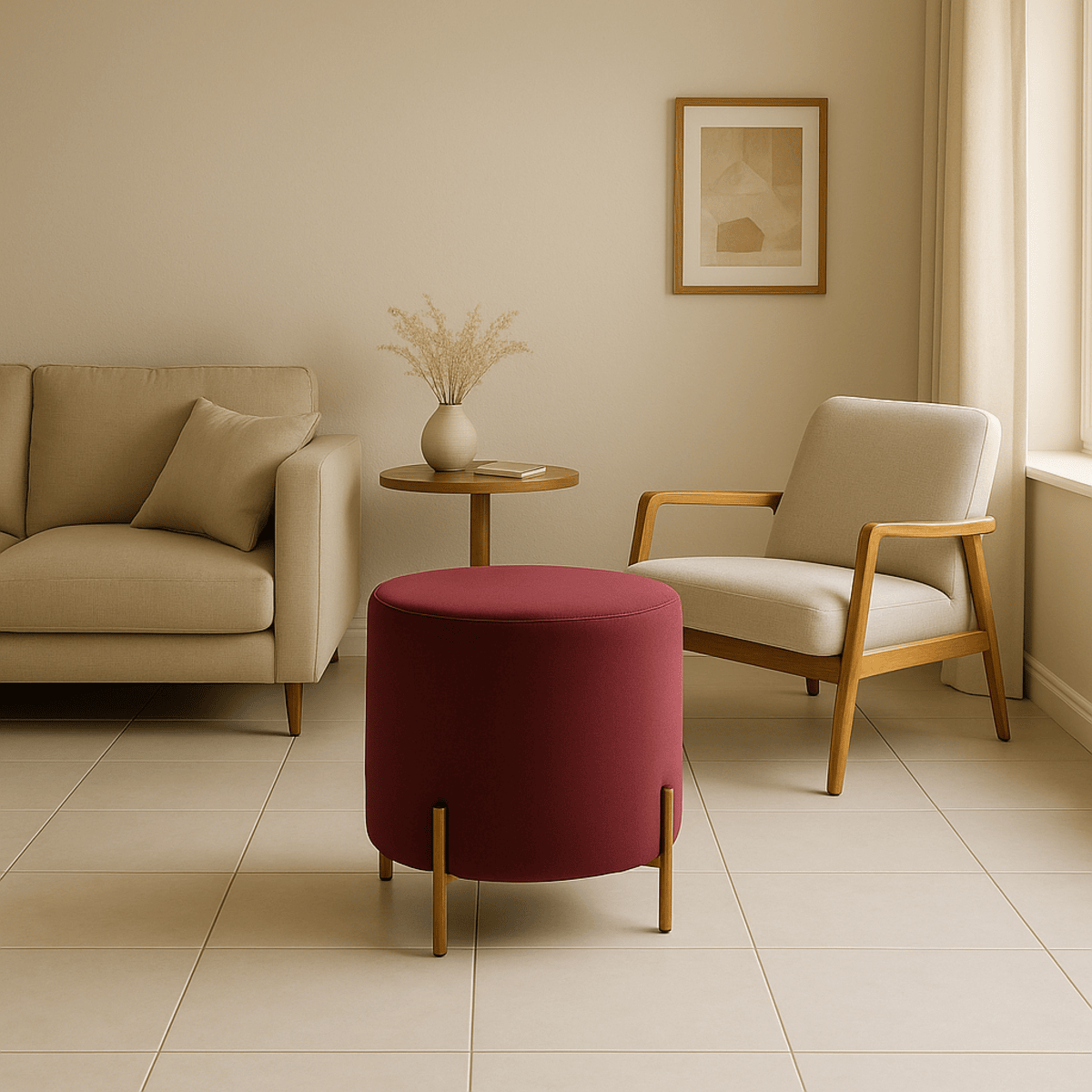 The Oslo Round Pouf