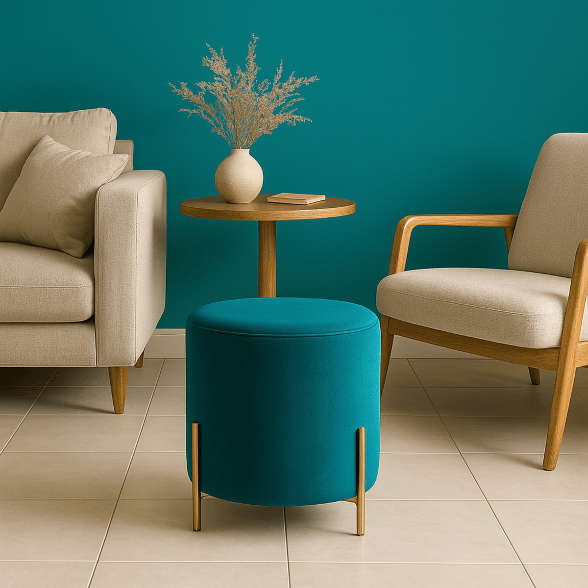 The Oslo Round Pouf