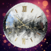 Black & White Resin Wall Clock