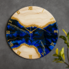 The Blue Resin Wall Clock